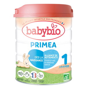 Lait Infantile Primea 1 - Lait de Vache Français (dès la naissance jusqu'à 6 mois) Bio