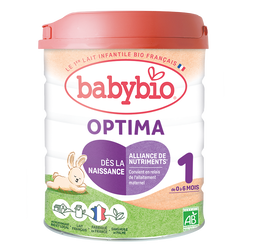 Lait Nourrisson relais Optima 1 BIO (dès la naissance jusqu'à 6 mois)