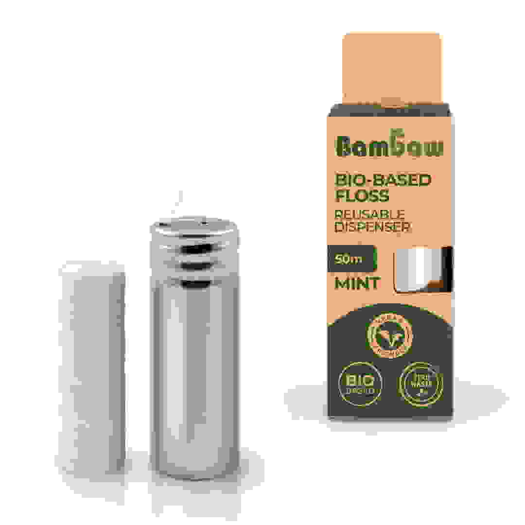 Recharges Fil Dentaire Menthe Bambaw - 2 Boîtes De 50 Mètres (100m Total)