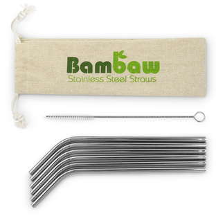 Pailles en inox x 6