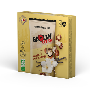 Barre énergétique vanille-macadamia pack bio