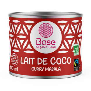 Lait de Coco Curry Masala Equitable & Bio
