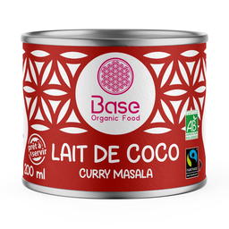 Lait de Coco Curry Masala Equitable & Bio