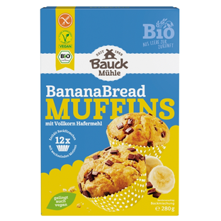 Bio Banana Bread Muffins Backmischung, glutenfrei