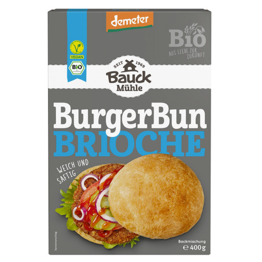 Bio Brioche-Burgerbuns Backmischung, demeter