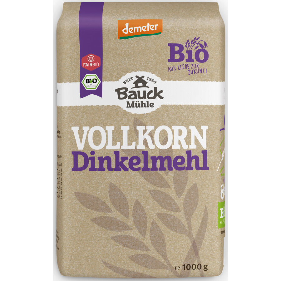 Bio Dinkelvollkornmehl, demeter