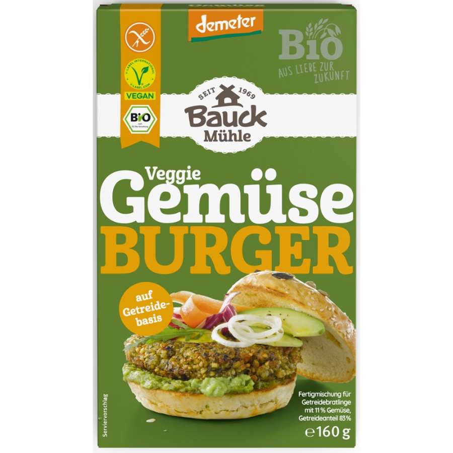 Bio Gemüseburger Trockenmischung, demeter