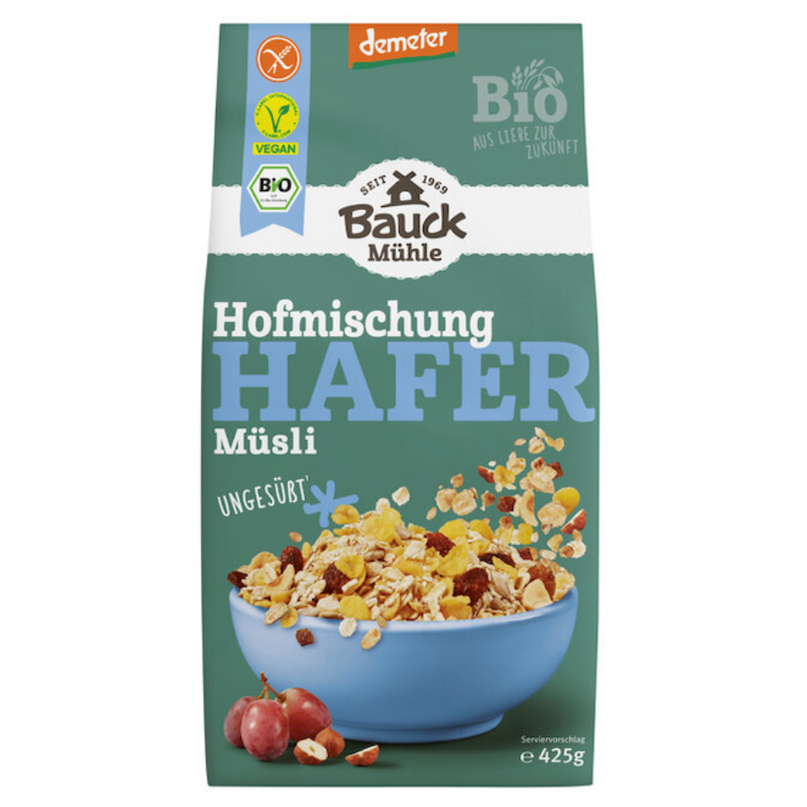 Bio Hafermüsli Hofmischung, glutenfrei, demeter