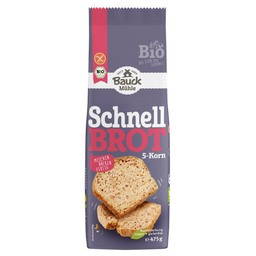 Bio Schnellbrot 5-Korn Backmischung, glutenfrei