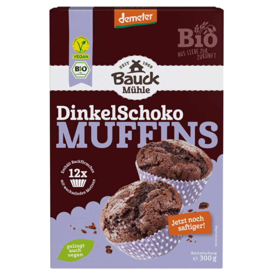 Bio Dinkel-Schoko-Muffins Backmischung demeter