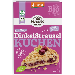 Bio Dinkel Streuselkuchen Backmischung demeter