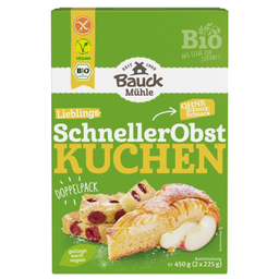 Bio Obstkuchen Backmischung, glutenfrei