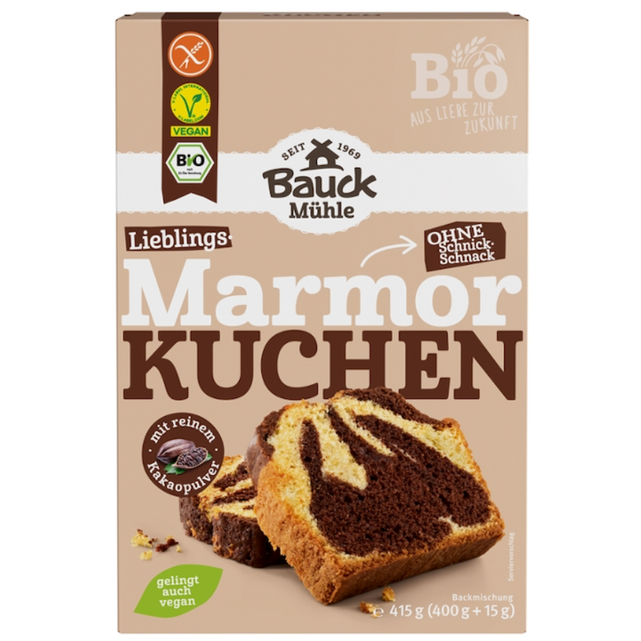 Bio Marmorkuchen Backmischung, glutenfrei