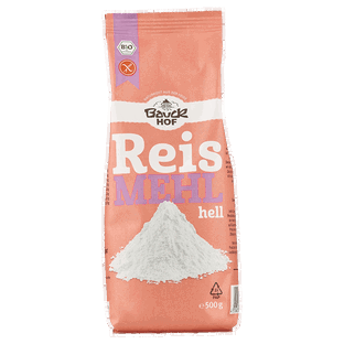Bio Reismehl hell, glutenfrei