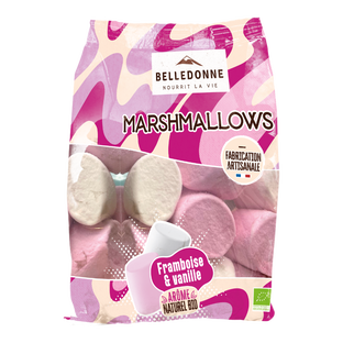 Marshmallows framboise vanille bio