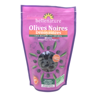 Olives noires dénoyautées bio