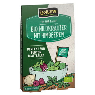 Bio Salatdressing Wildkräuter mit Himbeeren