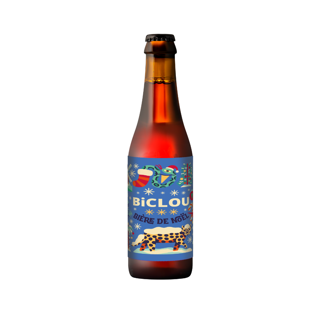 Bière ambrée de noël 7° bio