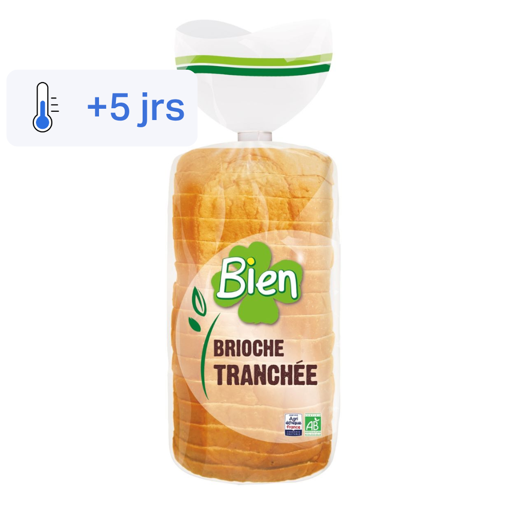 Brioche tranchée bio et équitable