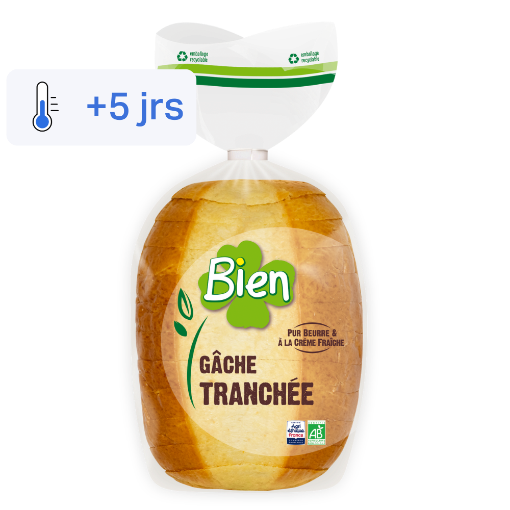 Gâche tranchée bio et équitable