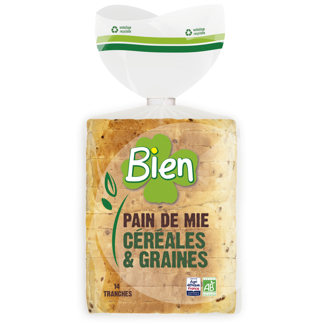 Pain de Mie Tranché aux Céréales et Graines Bio