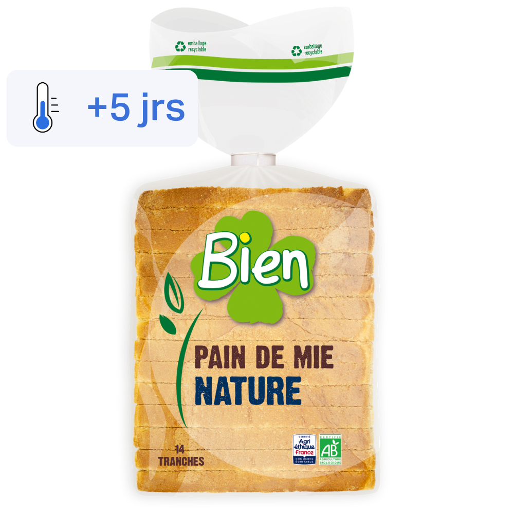 Pain de mie tranché bio et équitable
