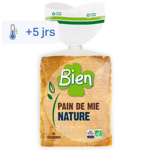 Pain de mie tranché bio et équitable
