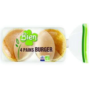 Pains à burger bio et équitable