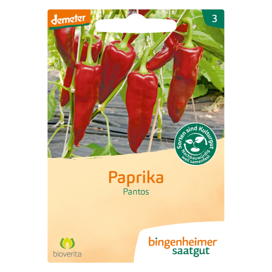 Bio Saagut Paprika Pantos, demeter
