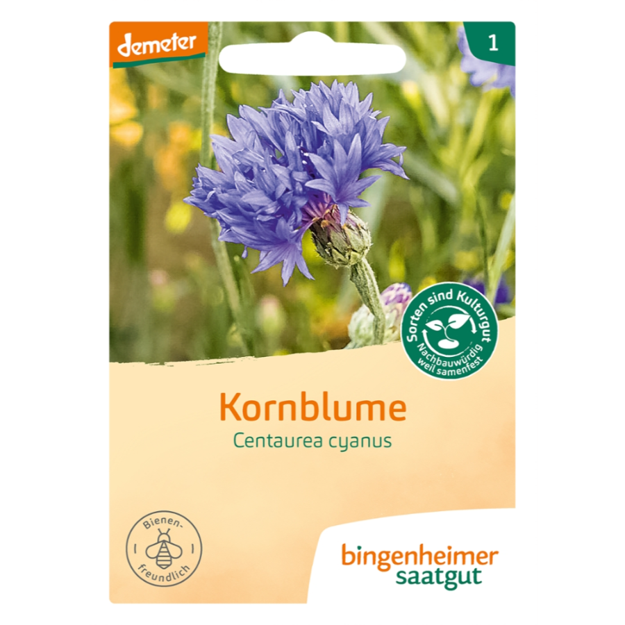 Bio Saatgut Kornblume, demeter