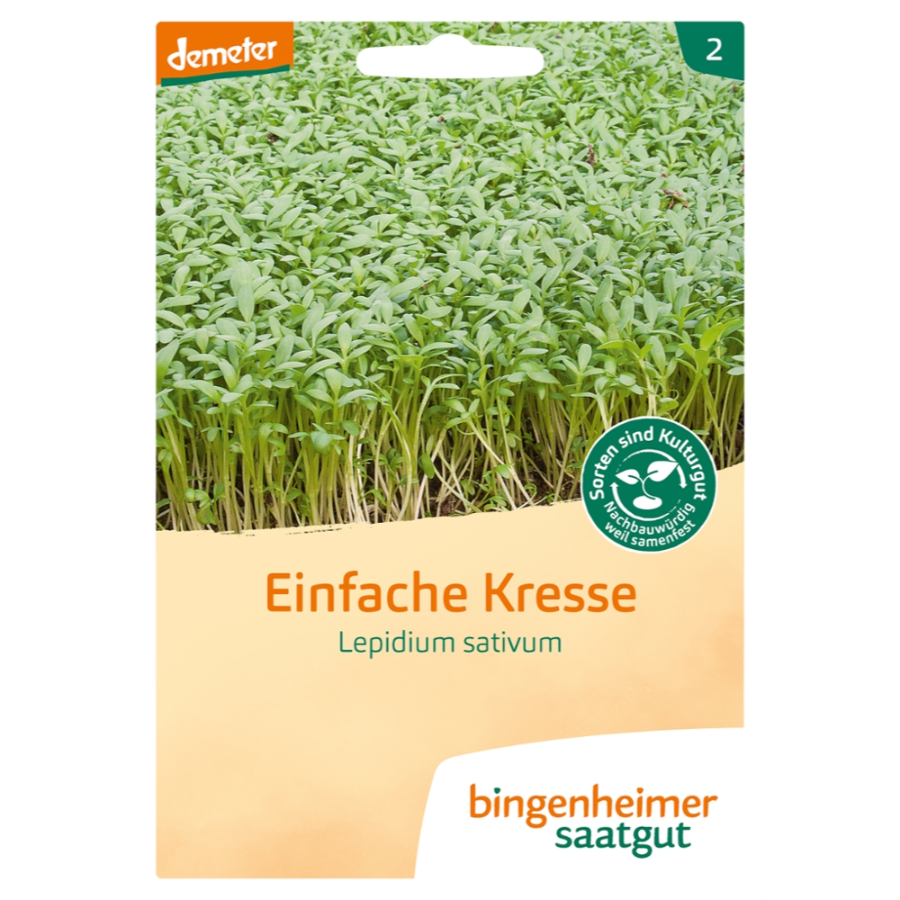 Bio Saatgut Kresse, demeter