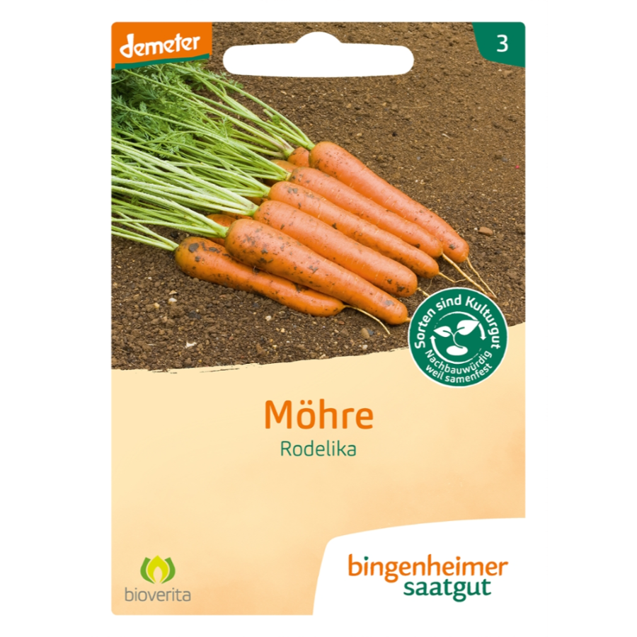 Bio Saatgut Möhre Rodelika, demeter