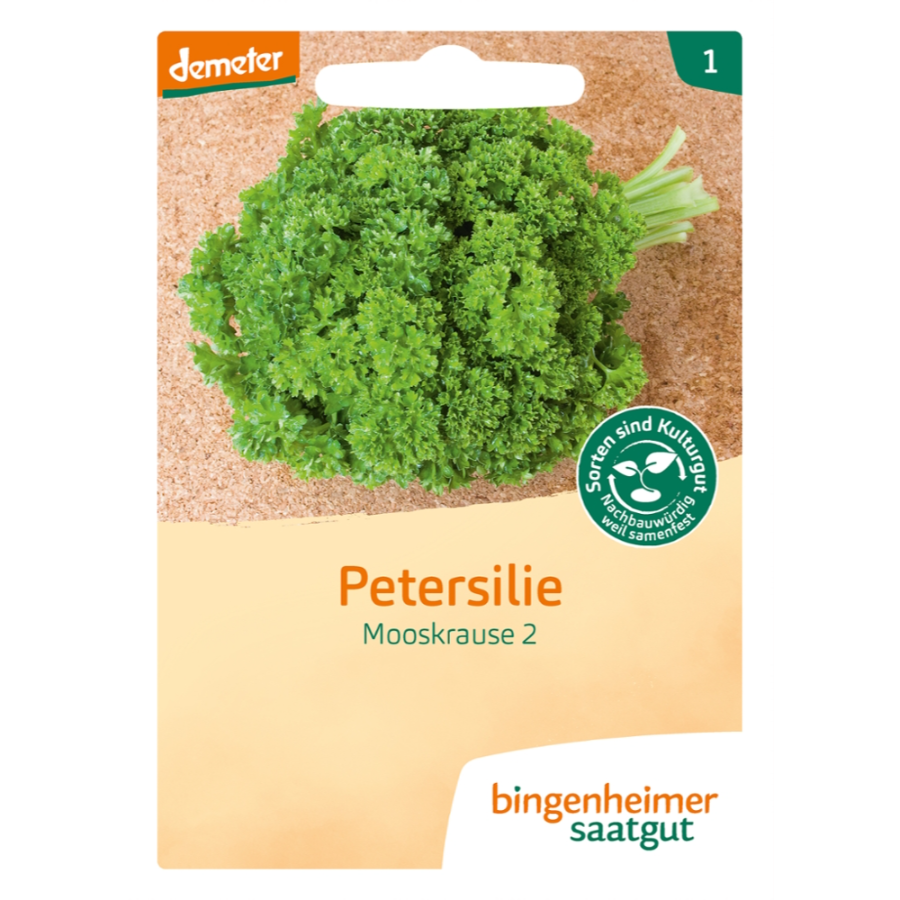 Bio Saatgut Petersilie kraus, demeter