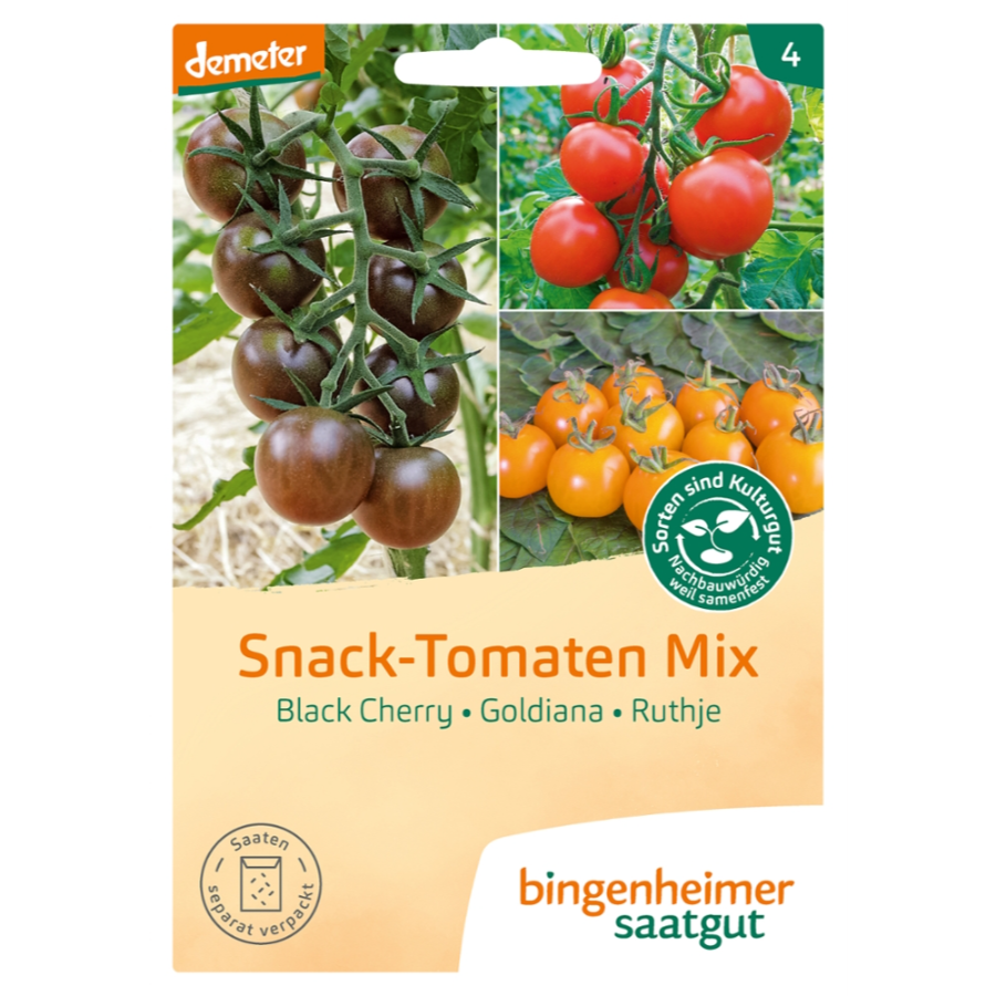 Bio Saatgut Snack-Tomaten-Mix, demeter