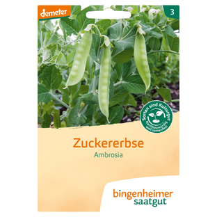 Bio Saatgut Zuckererbse Ambrosia, demeter