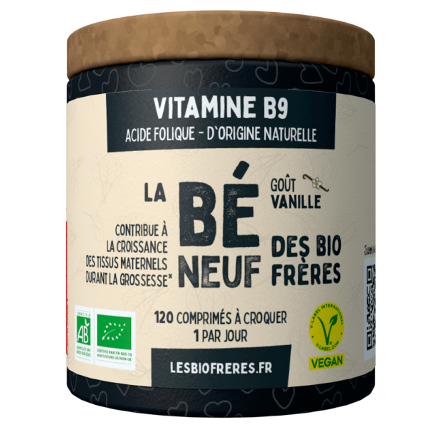 Vitamine B9 Goût Vanille Bio x 120