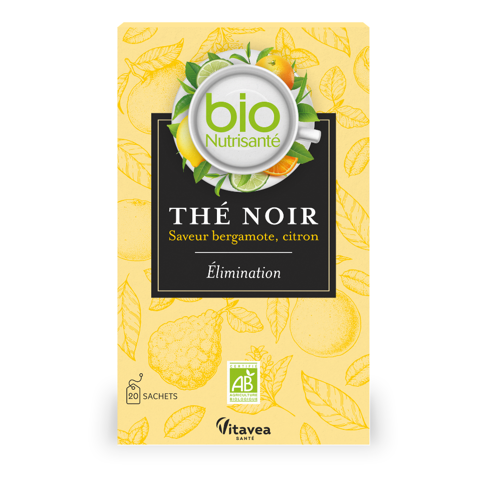 Thé noir au bergamote bio x 20