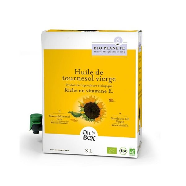 Huile de Tournesol Vierge Origine France Bio