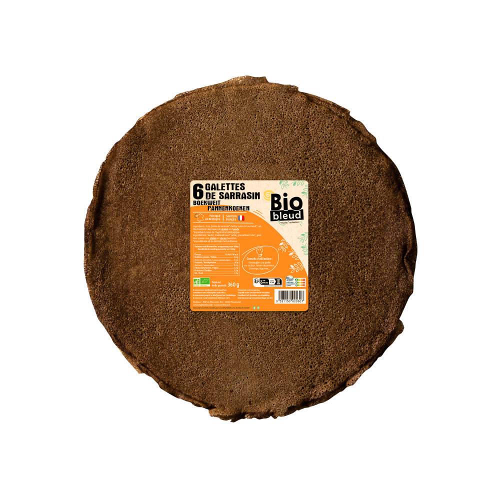 Grandes galettes de sarrasin bio x 6