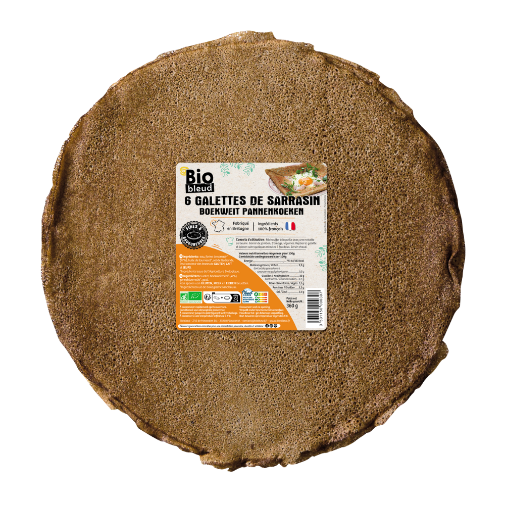Grandes galettes de sarrasin bio x 6