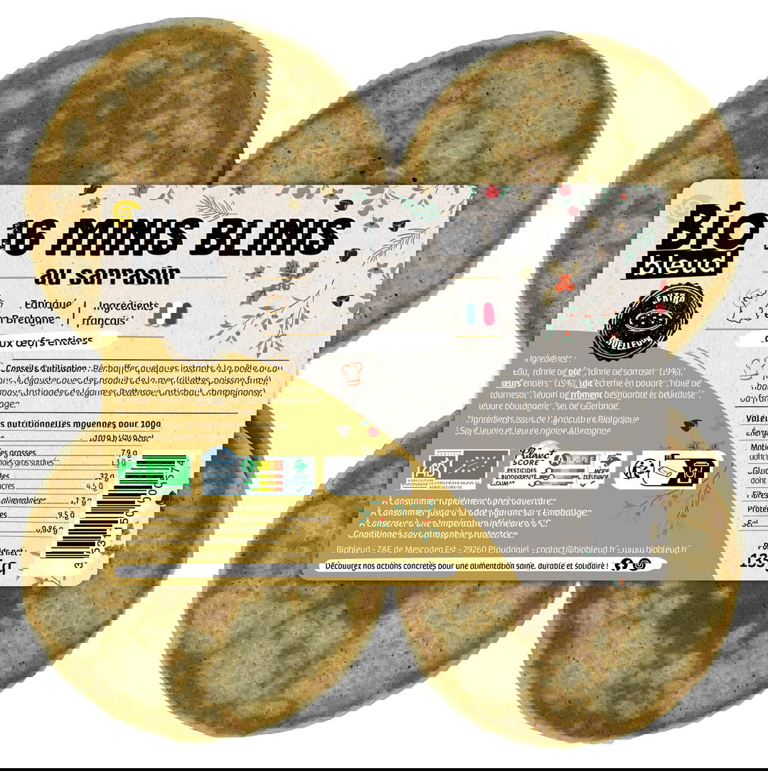 Mini blinis au sarrasin bio