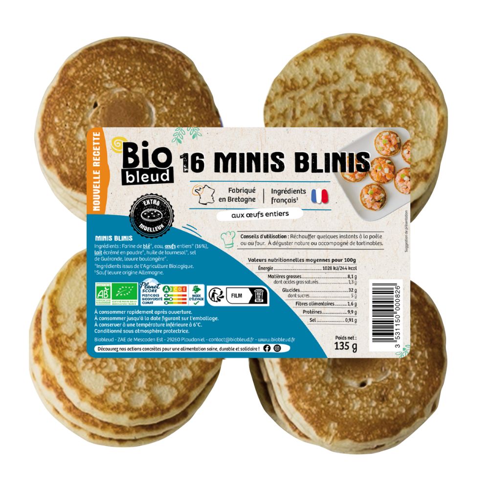 Mini blinis bio x 16