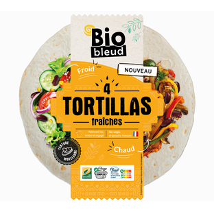 Tortillas fraîches wraps de blé bio et équitable x4