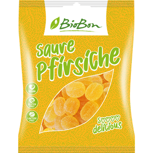 Bio Fruchtummi Saure Pfirsiche, vegan