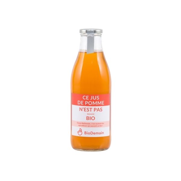 Jus de pomme en conversion bio