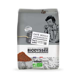 Café moulu 100% arabica equilibré bio