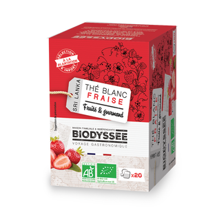 Thé Blanc Fraise Bio x 20