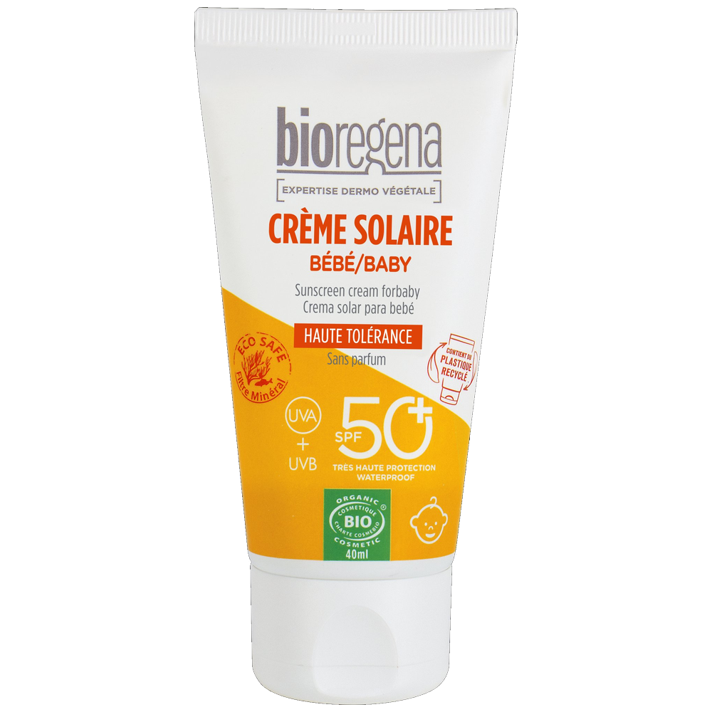 Crème solaire bébé SPF50+ certifiée bio