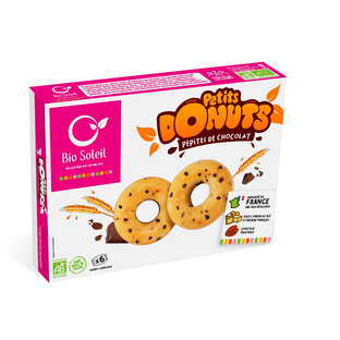 Petits donuts aux pépites de chocolat équitable bio