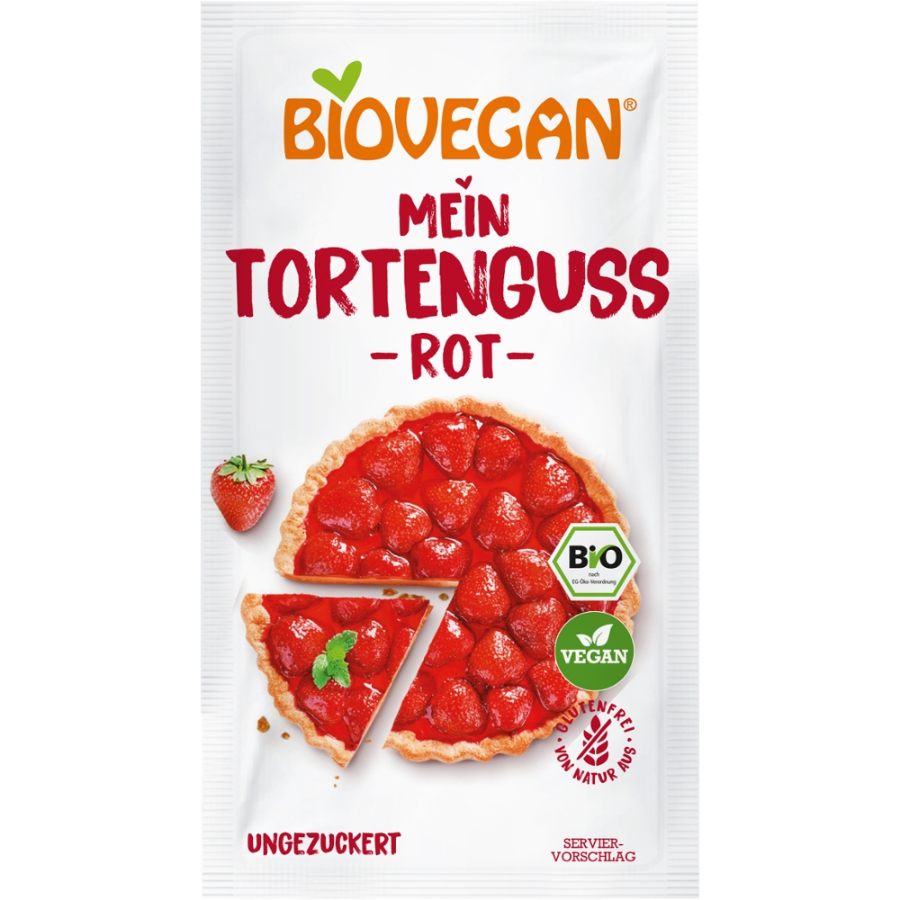 Bio Tortenguss rot, 2 Stk.